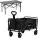 OFMOTRA Chariot de transport - Pliable - Capacité de charge 75KG - Noir