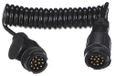SIXTOL Câble de remorque 4 Spiraalkabel prise de remorque 13 broches vers 13 broches | 3 m