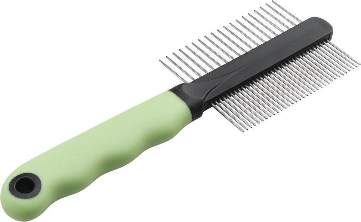 Ferplast Kattenkam 20,3 X 1,6 Cm Staal/rubber Groen
