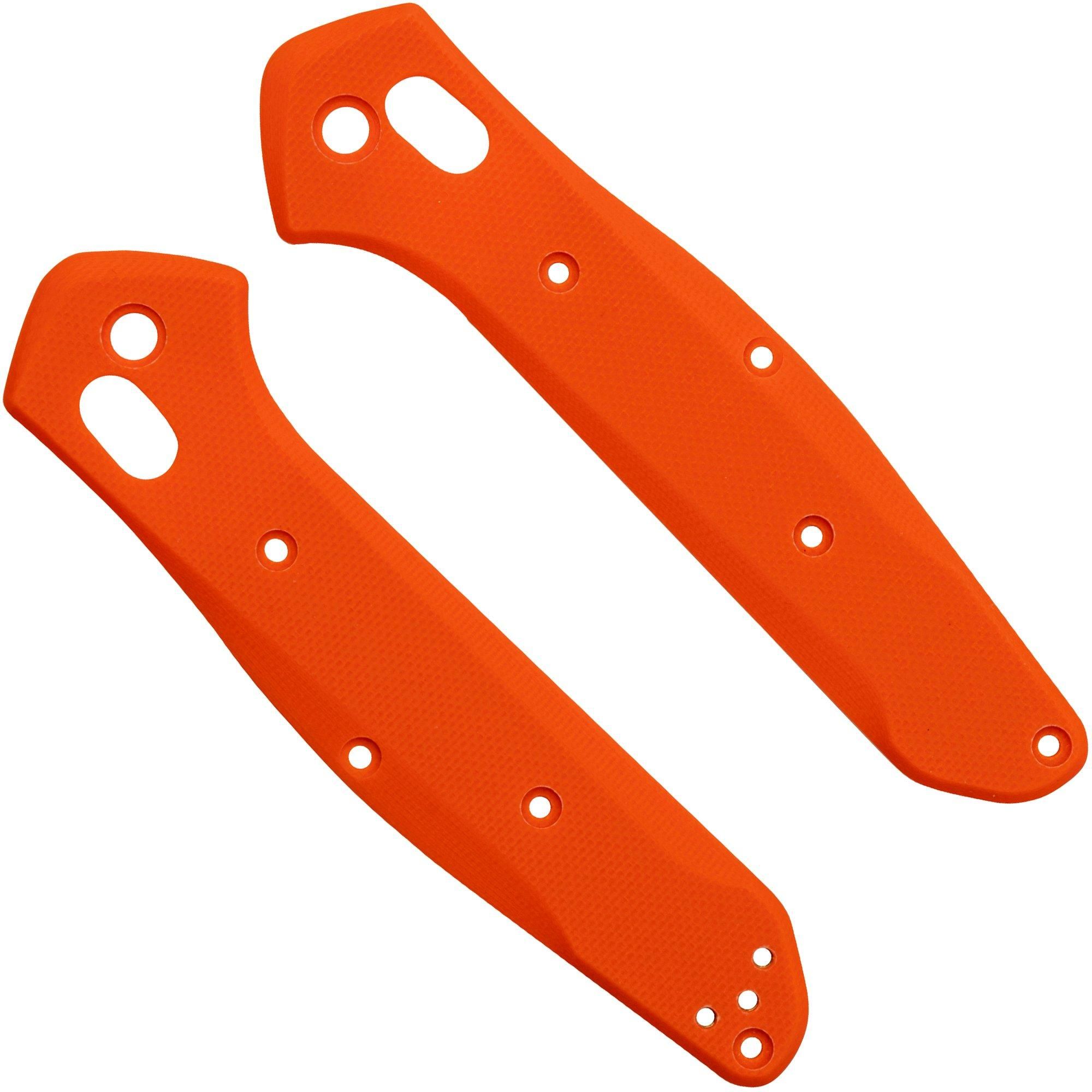 Flytanium Benchmade 940 Osborne Handle Kit - Orange G-10 & Titanium Hardware