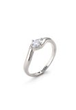 Elli - Ring - Ring met Steentjes Dames Ovaal Zirkonia Diamantgeslepen Wit 925 Sterling Zilver