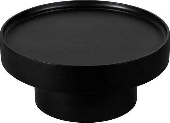 Lewis & Loft Salontafel Luus - FSC® mangohout - Rond ⌀80 - Zwart
