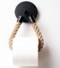 Hennez Toiletpapierhouder Zwart Mat - SCHROEFBEVESTIGING - Vintage Toiletpapierhouder - Toiletrolhouder