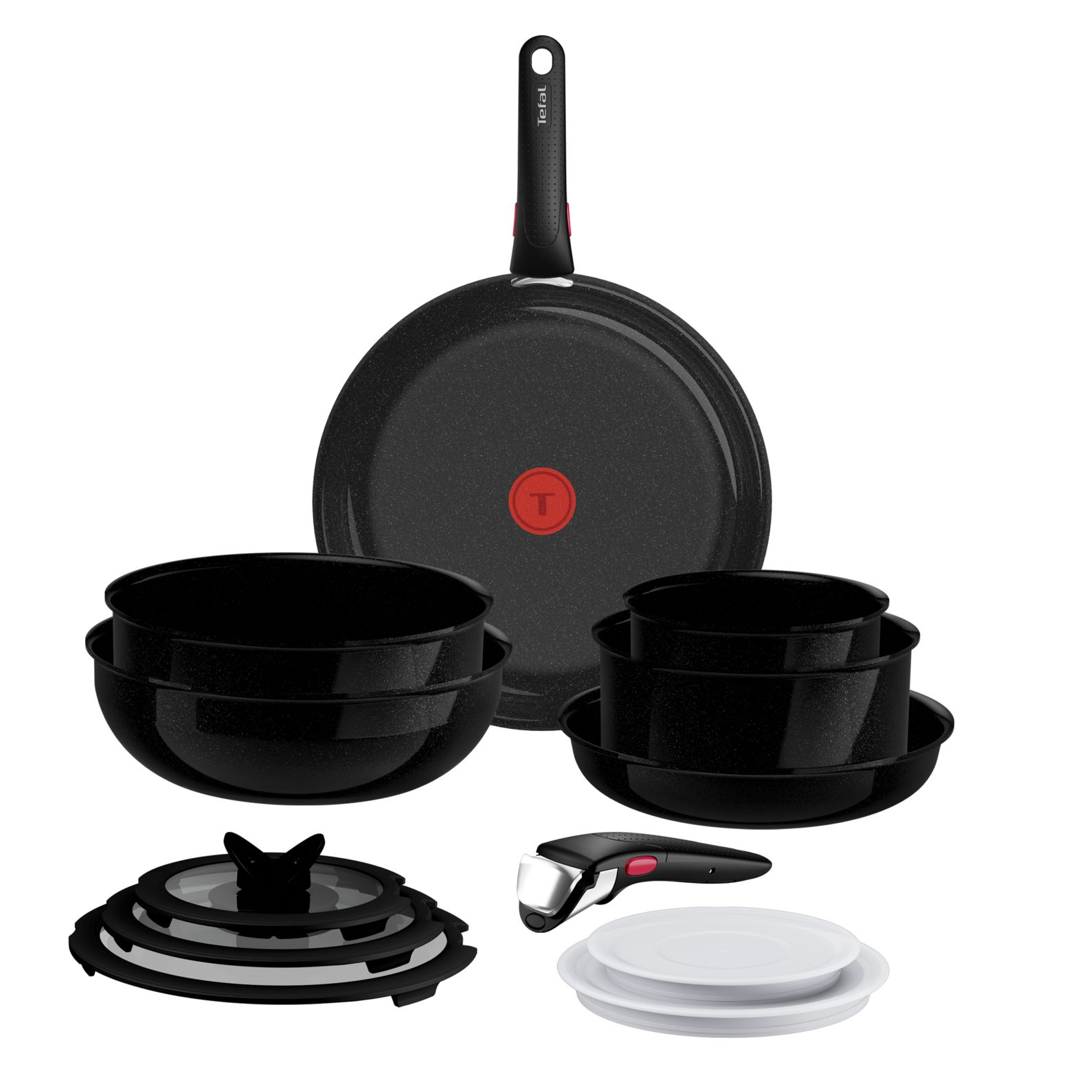 Tefal Ingenio Excellence Ceram 13-delige Pannenset - Stapelbaar - Fusion Core - Inductie