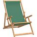 Maison Exclusive - Chaise pliante en bois massif, teck, couleur verte