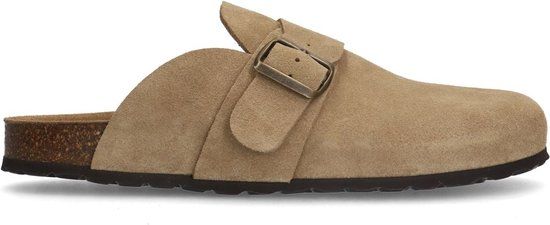 Manfield Heren Beige Suède Slip Ons Maat 45