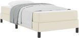 vidaXL Bedframe met matras Crème 90 x 200 cm Stof