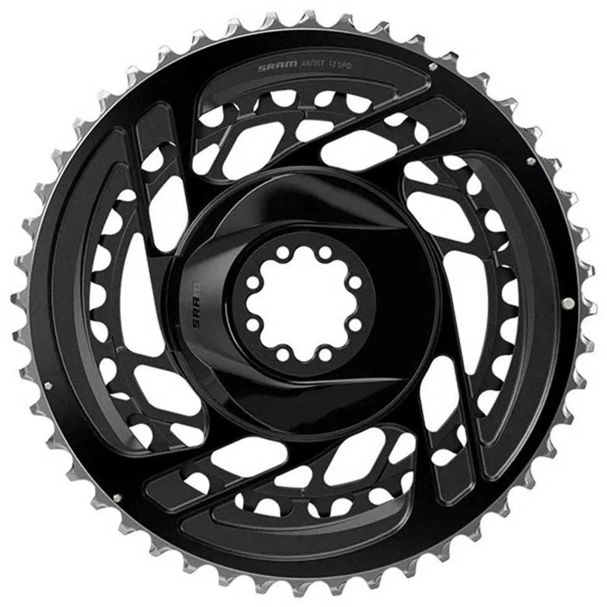 Sram Force D2 Road 2X12-voudige kettingschijf, zwart, 48/35 tanden