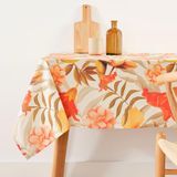 Belum 0120-384 Tafelkleed, vlekafstotend, extra zacht, meerkleurig, 100% geproduceerd in Spanje, stof, 100% biologisch katoen, afmetingen 200 x 155 cm