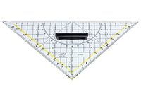 Linex 2621GH 45° driehoek Polystyreen Transparant, Geel 1 stuk(s)