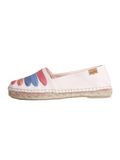 Toni Pons ROSE-CM | Platte espadrille voor dames met linten - KHAKI, maat 37