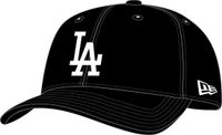 New Era LEAGUE ESSENTIAL 39THIRTY Los Angeles Dodgers Cap - Black - XS/S