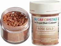 Sugarflair Suikerkristallen - Rose Gold - 40g - Eetbare Taartdecoratie