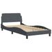vidaXL Bedframe "Dover" fluweel donkergrijs 100x190 cm