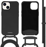 iMoshion Color Backcover iPhone 14 Hoesje met Koord - Zwart