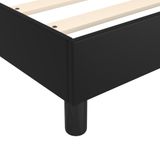 VidaXL Boxspringbed met matras, zwart, 200x200 cm, kunstleer