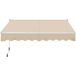 Yaheetech Bras pliant - 250 x 200 cm - Beige