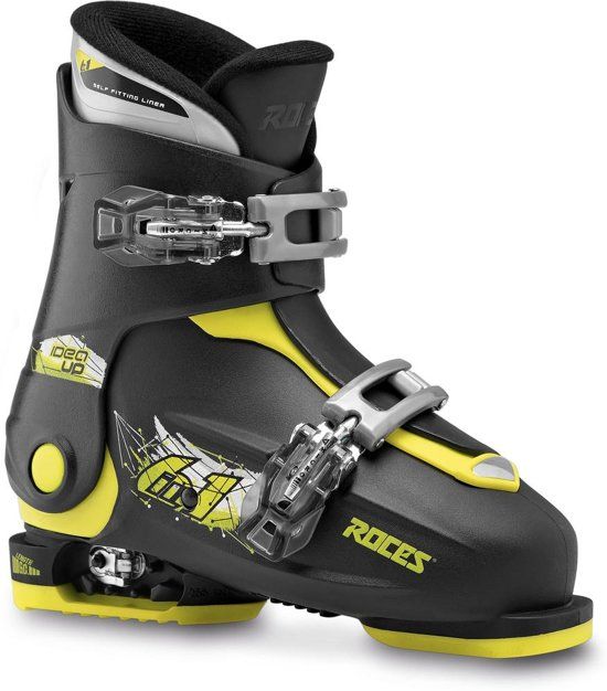 Roces Skischoenen Idea Up Junior Zwart/lime Maat 30-35