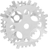 vidaXL Wijnrek Aluminium Zilver