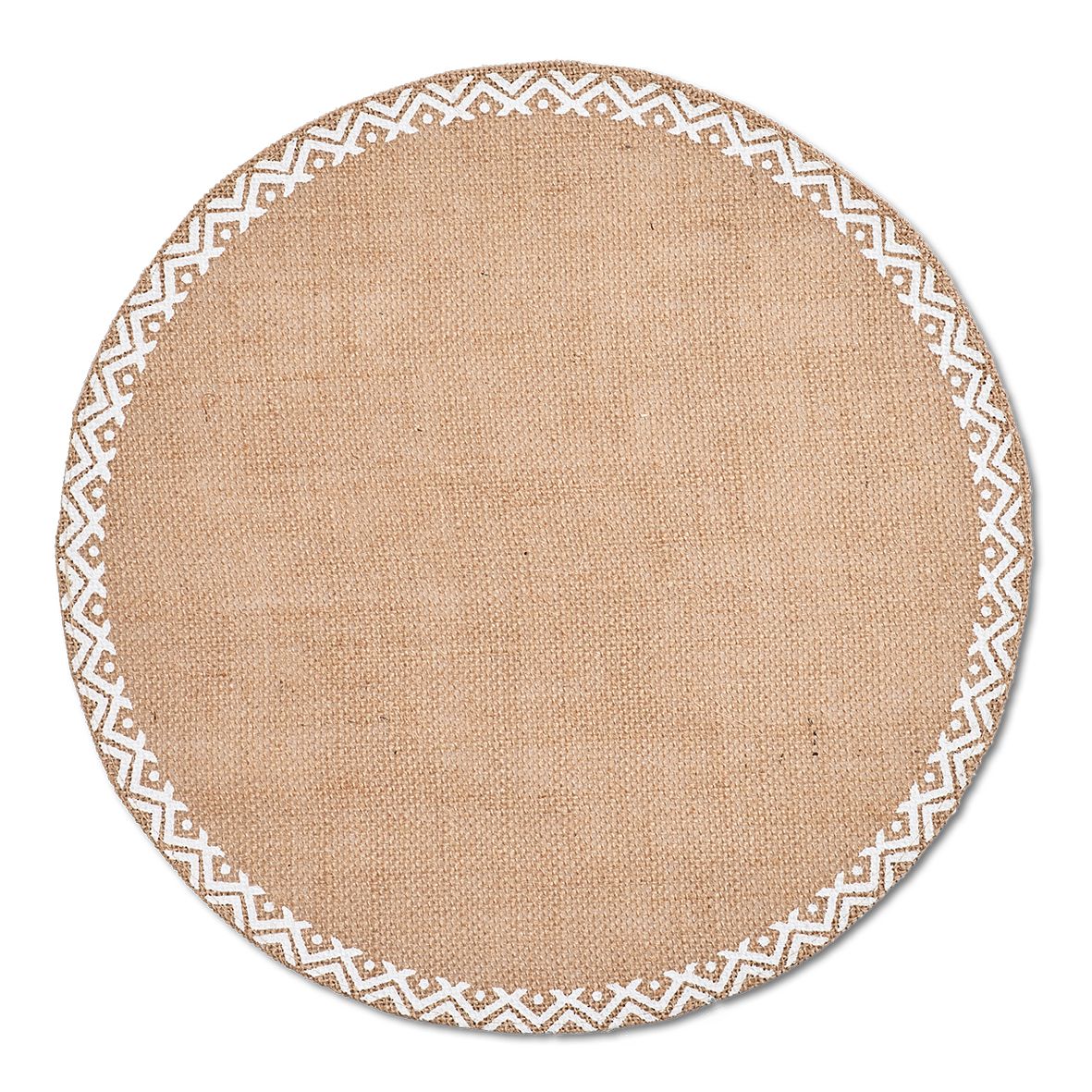 ZELLER 27036 Servet - Linnen - Rond - 38 cm