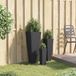 Maison Exclusive - Lot de 3 jardinières d'extérieur, noir, 30 x 30 x 80 cm, en métal