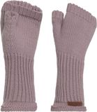 Knit Factory Cleo Gebreide Dames Vingerloze Handschoenen - Mauve - One Size