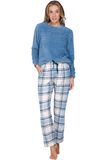 Pastunette Fleece dames top blauw - Blauw - Maat - 48