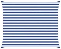 vidaXL Zonneschaduw Blauw en Wit 4 x 5 m 100% Polyester Oxford