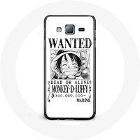 Maniacase Tasje voor Samsung Galaxy A3 One Piece Manga zoek poster wit