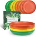 Markenlos Shenzhen Haorui Industrial Technology Co., Ltd. 8 x 25 cm bordenset, onbreekbare borden, herbruikbare kinderborden, lichtgewicht plastic borden, campingborden, magnetron- en vaatwasmachinebestendig
