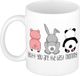 Bellatio Decorations Cadeau mok koffie/thee pour mère - blanc - beste mama - 300 ml - Fête des Mères