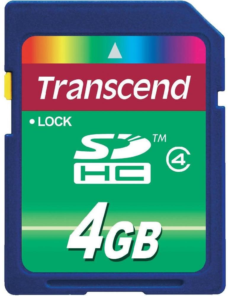 Transcend 4GB SDHC Class 4 Geheugenkaart
