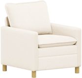 vidaXL Bank Crèmekleurig 76 x 81 x 87,5 cm Stof