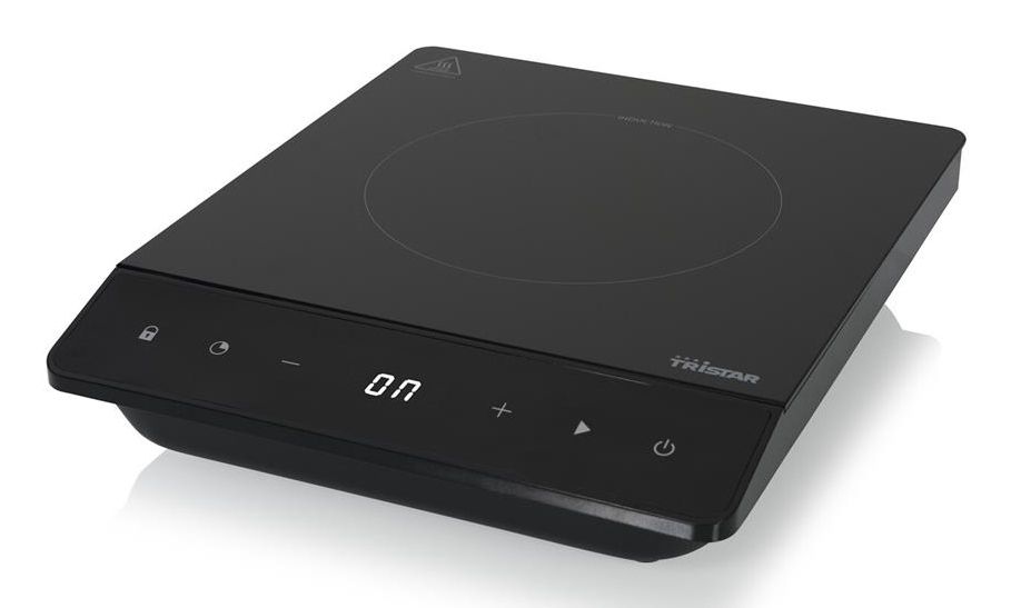 Tristar IK-6161 Zwart Aanrecht Inductiekookplaat - 1 Zone - Glas - Touch Bediening - Timer - LCD Display