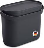 Graf GARANTIA NOVA afvalemmer 8 liter graphite grey