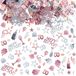 Confetti 50e anniversaire, 1000 pièces, paillettes, or rose