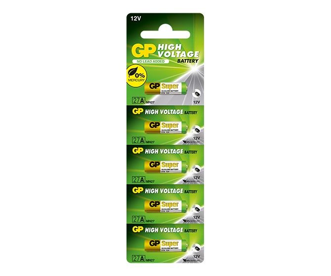 GP Batteries High Voltage 27A - 5 stuks - Alkaline - 12V