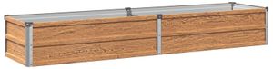 Surélevé lit de jardin bois brun 160 x 40 x 24 cm