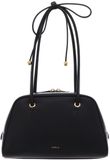 FURLA Leren schoudertas Poppy Dome Shoulder Bag Nero zwart
