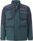 Jan Vanderstorm heren Outdoorjack - 56 - petrol - Plus Size