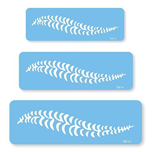 JEM Fern Border Stencil, set van 3 - 0709317991185