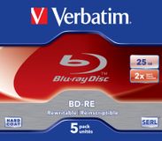 Verbatim BD-RE SL 25GB 2x JC WHITE BLUE SURFACE
