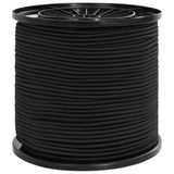 vidaXL Bungee Koorden 6 mm Zwart PP en rubber