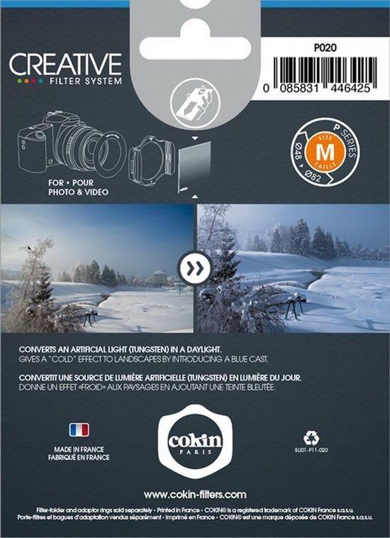 Cokin WP1R020 Camera Lens Filter - 84mm - Blue