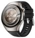 Wigento Huawei Watch 5 42mm: hoogwaardige, premium lederen hybride siliconen vervangingsband, zwart