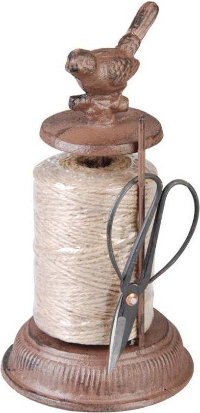 Esschert Maison d'Abri® Bindtouwhouder met schaar - Bruin