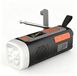Radio d'urgence Radio d'urgence Radio DAB+ radio portable - DAB+ et FM - Batterie 4500 mAh - Bluetooth 5.0 - Chargement par panneau solaire et manivelle