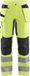 Blåkläder Dames werkbroek High Vis met stretch 7163-1811 - High Vis Geel/Zwart - D24