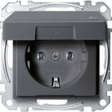 Merten Steckdose SCHUKO MEG2314-0414 IP44 anthrazit System M