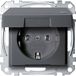 Merten Steckdose SCHUKO MEG2314-0414 IP44 anthrazit System M